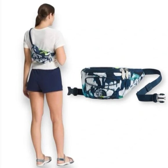 PRICE FIRM THE NORTH FACE Jester Lumbar Pack Belt Bag Summit Navy Abstract - Picture 3 of 16